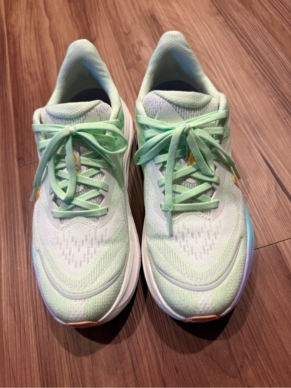 Hoka Women's Mint Green Athletic Running Sneakers Size 8B